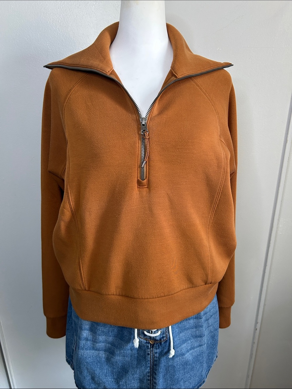 SPANX AirEssentials Half Zip Pullover Featuring Lightweight Soft Spacer Fabric